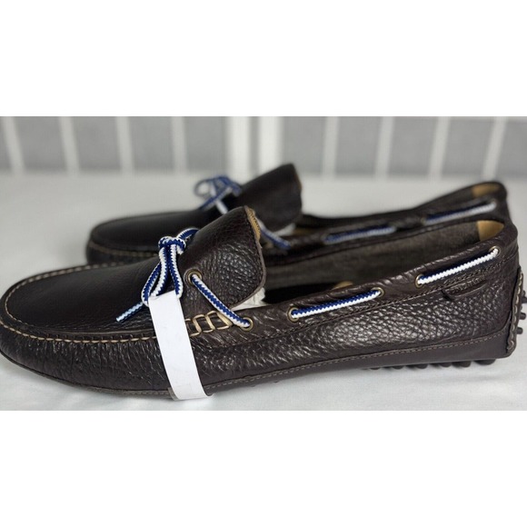 $190 Cole Haan Grant Canoe Dark Brown Pebble Leather Loafer Size 13 M NWOB main image 11